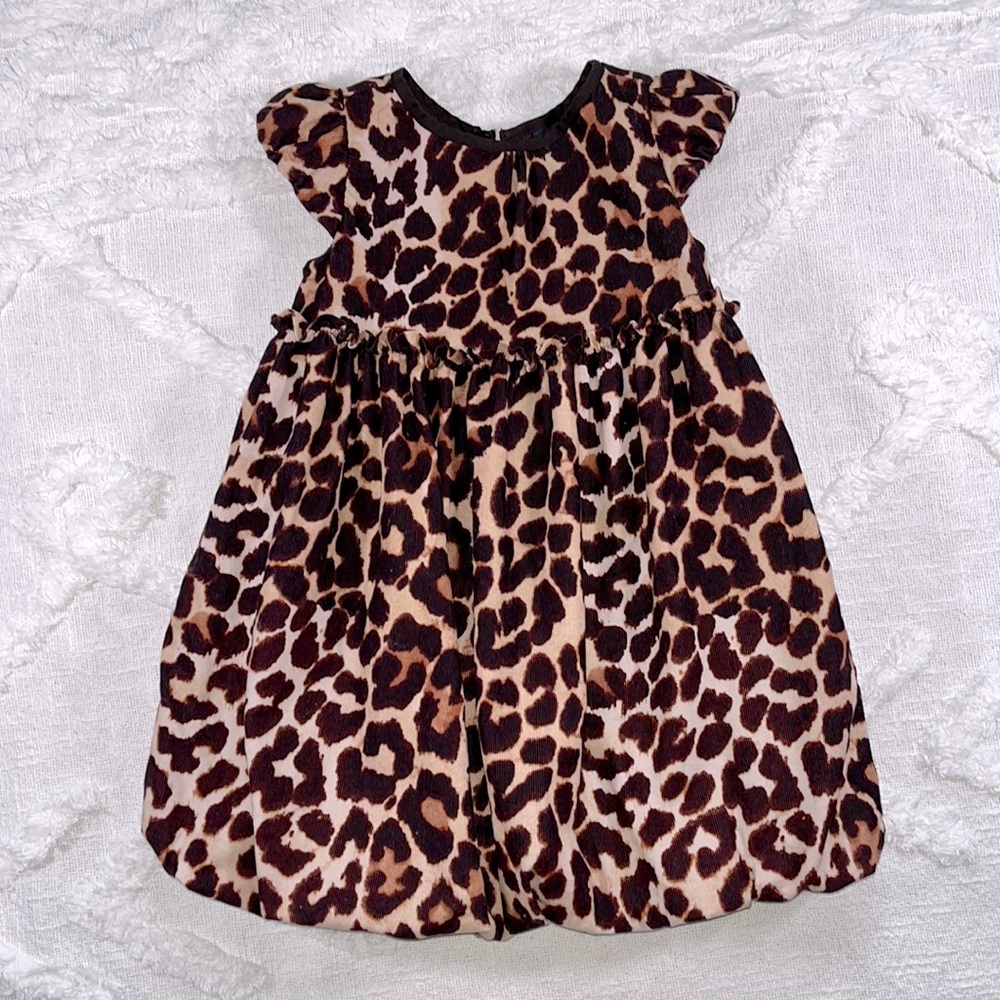 Baby Gap Corduroy Animal Print Dress Size 2T